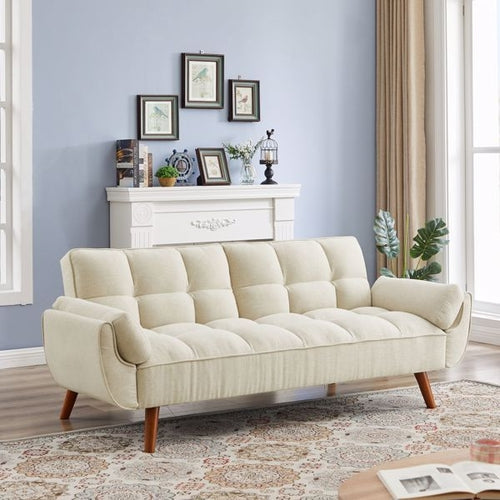 Fauteuil-canapé réglable en lin