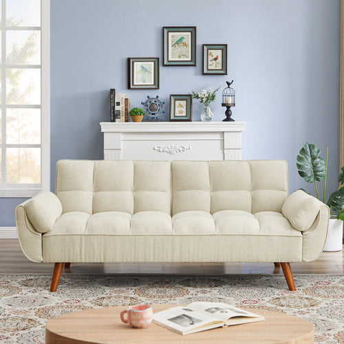 Fauteuil-canapé réglable en lin