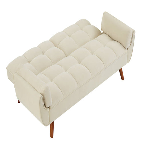 Fauteuil-canapé réglable en lin