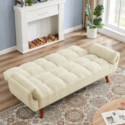 Fauteuil-canapé réglable en lin
